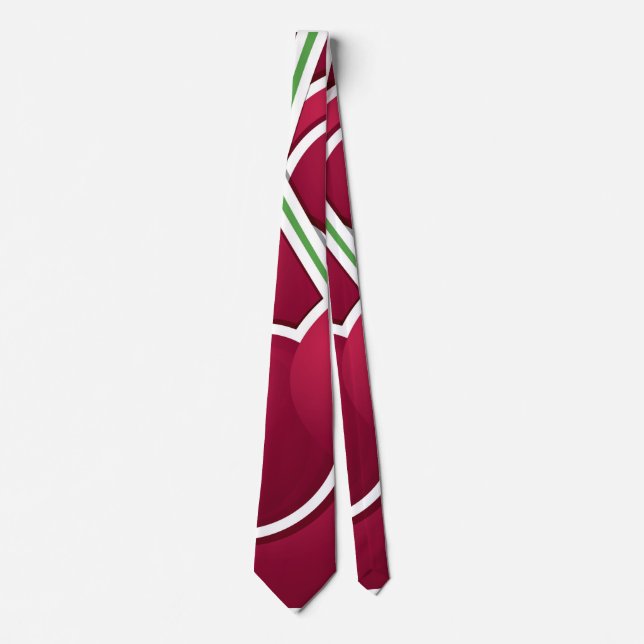 Cravate Cerise funky (Devant)