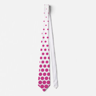 Cravate Cerise Pois Moderne Blanc