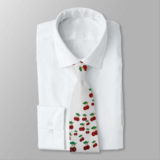 Cravate Cerises d'été (Attaché)