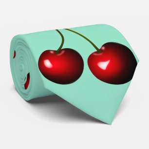 Cravate Cerises sucrées rouges foncées - Choisissez/Ajoute