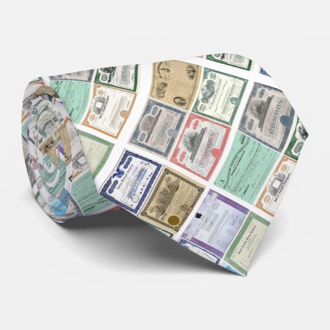 Cravate - certificats d'actions, Certs (Roulé)