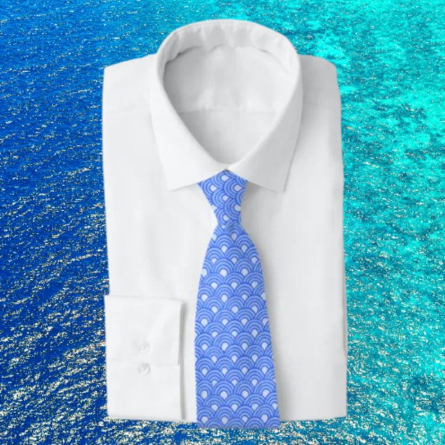 Cravate Cerulean Scales Necktie (Créateur téléchargé)