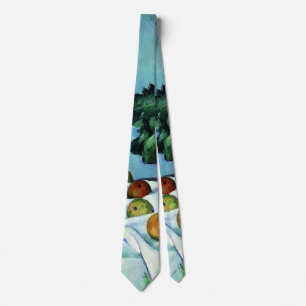 Cravate Cezanne - Vie morte avec pommes et primeurs