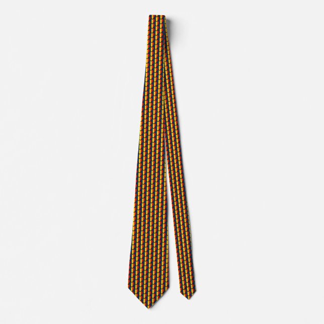 Cravate Chad Flag Hearts Tie (Devant)