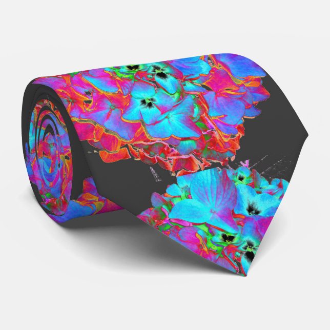 Cravate Chakra Hydrangea (Roulé)