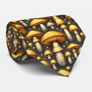 Cravate Champignons Dorés
