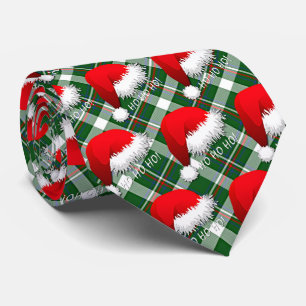 Cravate Chapeau de Père Noël drôle et mignon motif HoHoHo