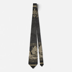 Cravate Charme mystique viking avec des noeuds celtiques é
