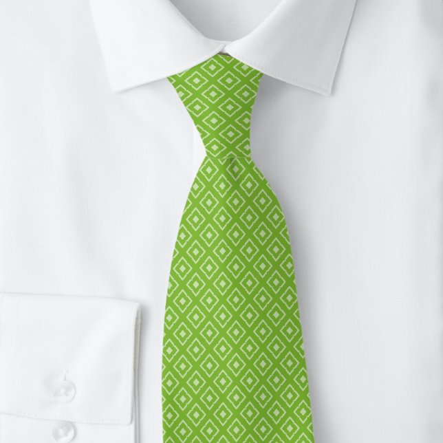 Cravate Chartreuse Diamant Encoche (Créateur téléchargé)