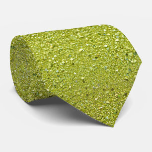 Cravate Chartreuse Glitter Faux Soie Gentilhomme Audacie