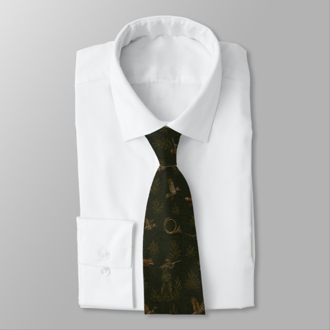 Cravate Chasse, chasseur, Chasse  (Attaché)