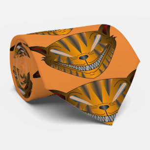 Cravate Chat Alien Halloween Grinning