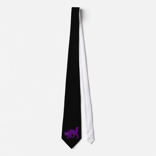 Cravate Chat Kitty Halloween effrayant Evil (Devant)