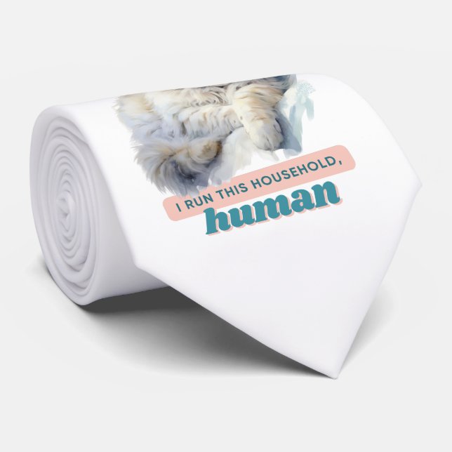 Cravate Chat Papa Fête des pères idées cadeaux (Roulé)