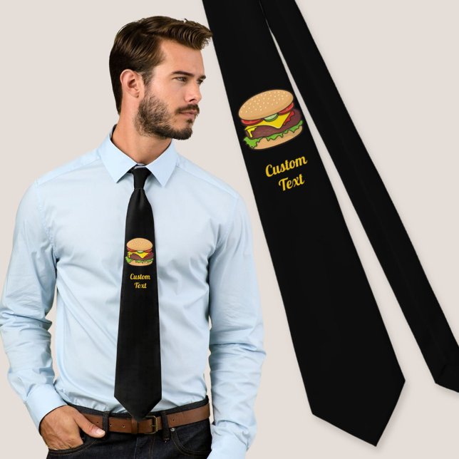 Cravate Cheeseburger (Créateur téléchargé)