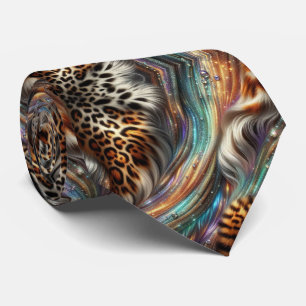 Cravate Chemise à imprimé animalier opale à pois pour le c