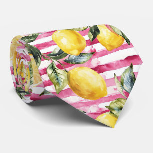 Cravate Chemise à motifs citron pour hommes