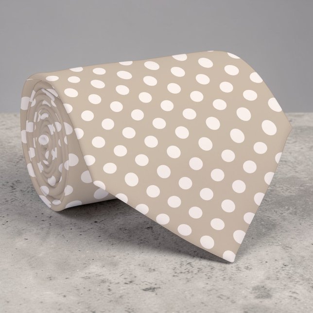 Cravate Chemise à pois marrons (Créateur téléchargé)
