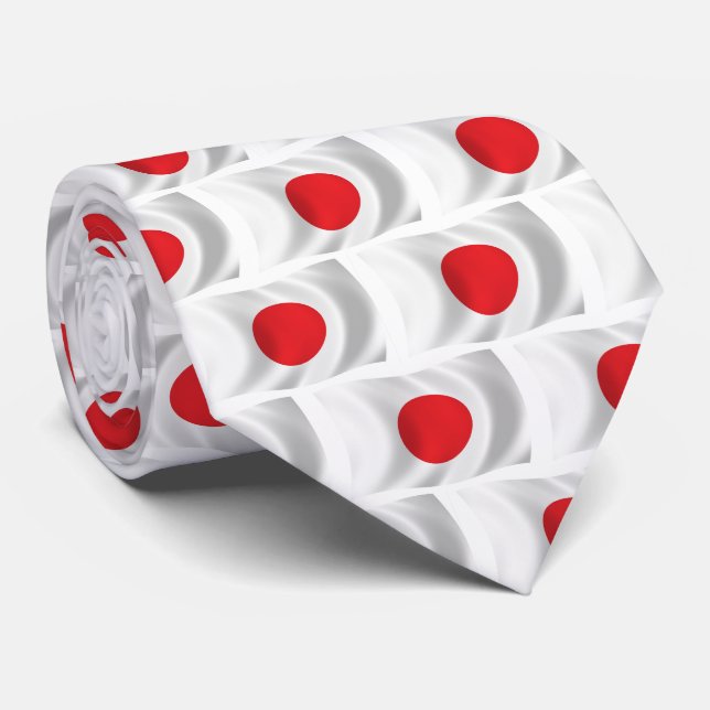 Cravate Chemise avec drapeau du Japon (Roulé)