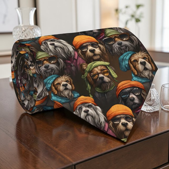 Cravate Chemise graphique personnalisée Chien (Créateur téléchargé)