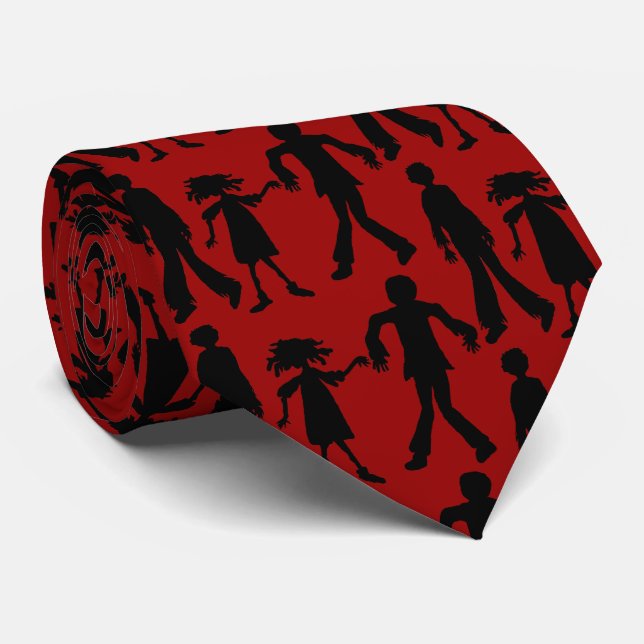 Cravate Chemise Halloween Zombies Walking Dead (Roulé)