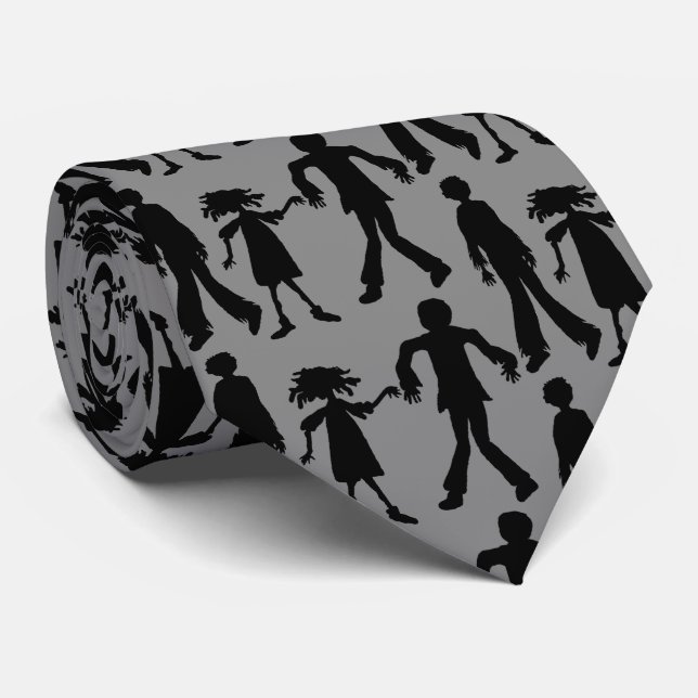 Cravate Chemise Halloween Zombies Walking Dead (Roulé)