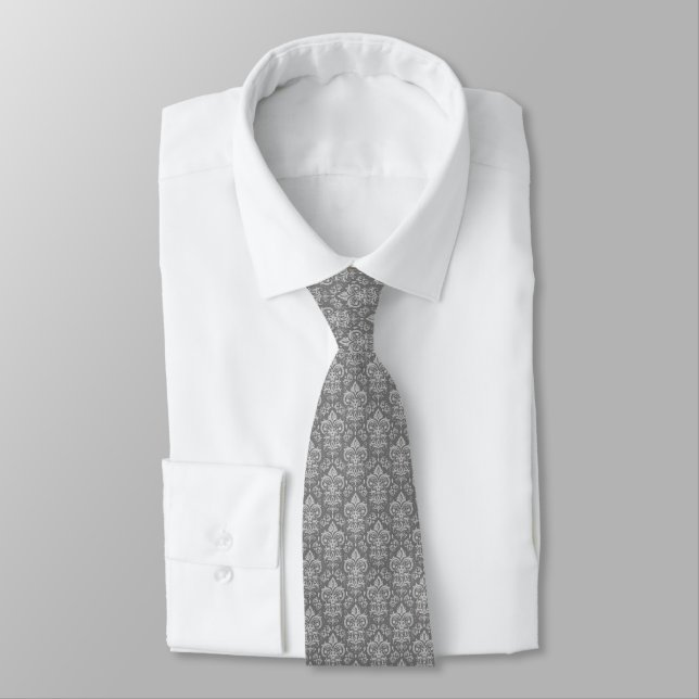 Cravate Chemise pour hommes à motif damassé (Attaché)