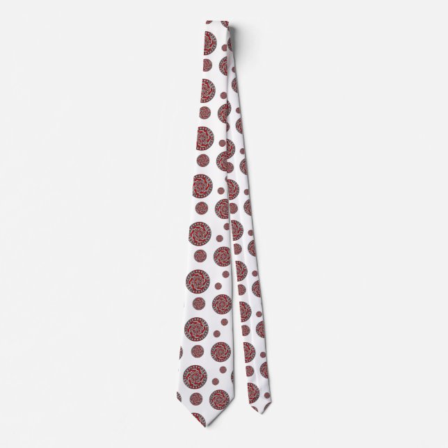Cravate Chemise rouge à col pour hommes (Devant)