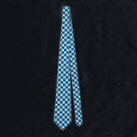 Cravate Chèques Bleus Et Bleus Clair Marine À damiers<br><div class="desc">Cravate moderne tendance à damiers en bleu marine et bleu pastel clair.</div>