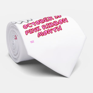 Cravate "CHERISH THE BOO BEES" drôle Ruban rose