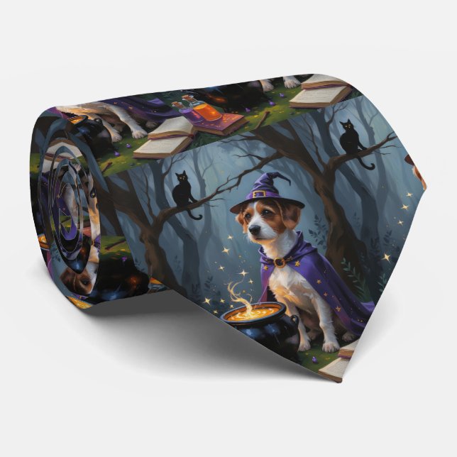 Cravate Chesapeake Bay Terrier Fantaisie d'Halloween  (Roulé)
