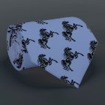 Cravate Cheval Broncos Mustangs Mascotte Sur N'Importe Que<br><div class="desc">Cheval pour broncos ou mustangs équipe mascotte. Celui-ci est affiché sur l'arrière - plan bleu,  mais l'arrière - plan peut être changé en n'importe quelle couleur à l'aide du bouton personnaliser et du sélecteur de couleurs. La couleur de l'arrière - plan avant et arrière devra être changée.</div>