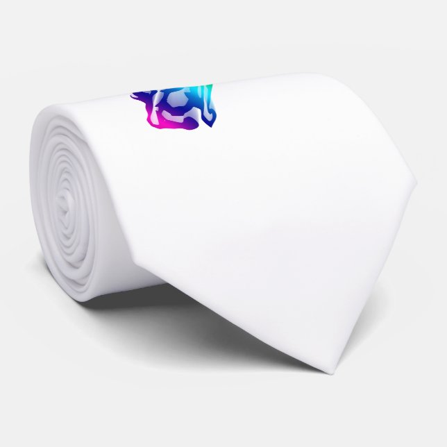 Cravate Cheval courant d'arc-en-ciel avec la traînée de (Roulé)