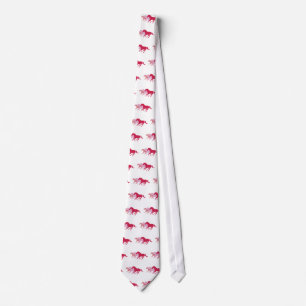 Cravate Cheval de course (rouge)