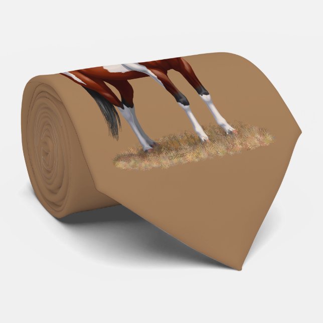 Cravate Cheval de peinture de baie (Roulé)