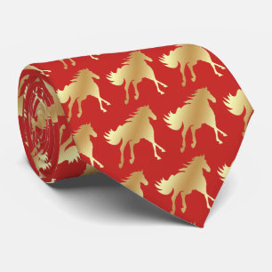 Cravate Cheval Mustang Équipe Mascotte Football Necktie