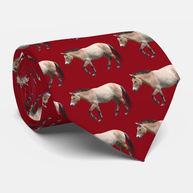 Cravate Cheval sauvage de Przewalski (Roulé)