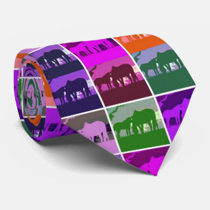 Cravate Chevaux d'art pop