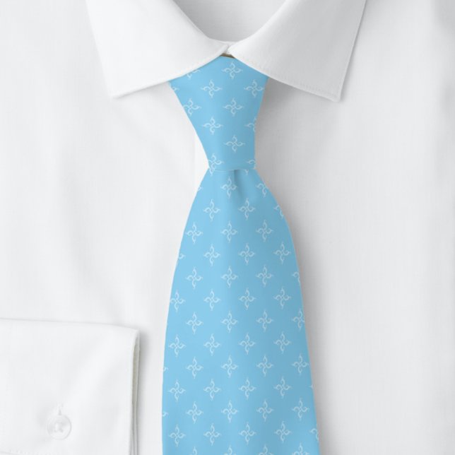 Cravate Chèvrefeuille Baby Blue (Créateur téléchargé)