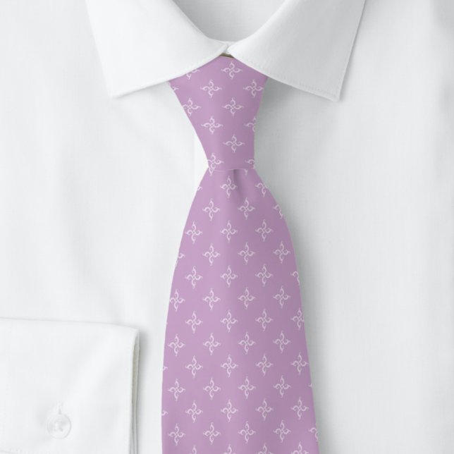 Cravate Chèvrefeuille Lilas Poussiéreux (Créateur téléchargé)