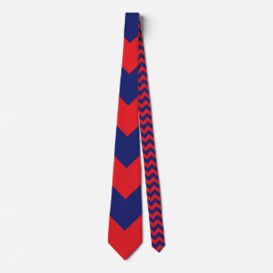 Cravate Chevron   Marine bleu et rouge   N'importe quel ty