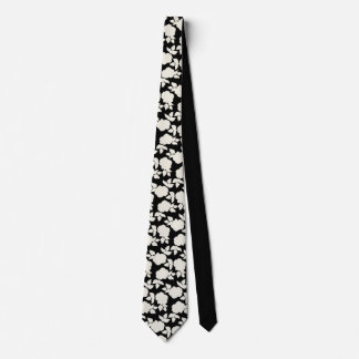 Cravate Chic Black &white floral pattern