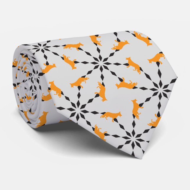 Cravate Chien berger allemand (Roulé)