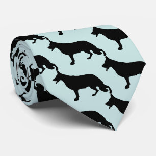 Cravate Chien berger allemand noir