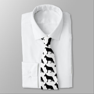 Cravate Chien berger allemand noir