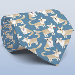Cravate Chien de Corgi<br><div class="desc">Fun Pembroke Welsh Corgi motif chien sur un arrière - plan vert turquoise. Art original de Nic Squirrell. Parfait pour ton papa de chien préféré.</div>
