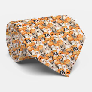 Cravate Chiens d'Halloween - Races de chiens mignons avec