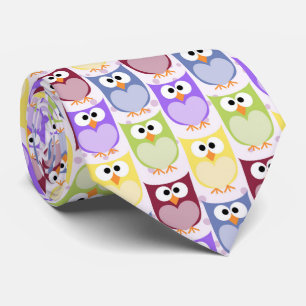 Cravate Chouettes mignonnes, Chouette Motif, Chouettes pou