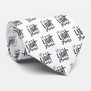 Cravate Christian Laissez Votre Lumière Briller Le Texte