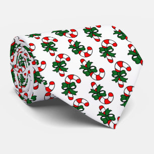 Cravate Christmas Candy Cane Pattern